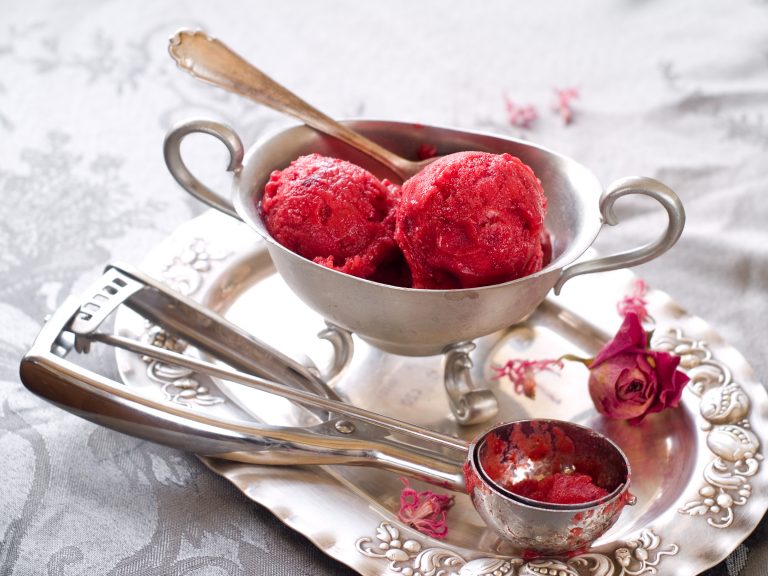 Rose sorbet